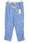 Blue Viscose Trousers