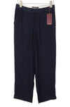 Blue Polyester Trousers