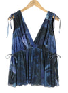Blue Polyester Blouse