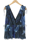 Blue Polyester Blouse