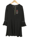 Black Polyester Dress
