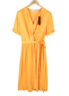 Yellow Polyester Dress