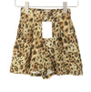 Brown Viscose Shorts