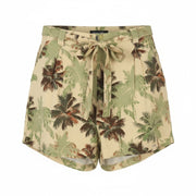 Brown Viscose Shorts