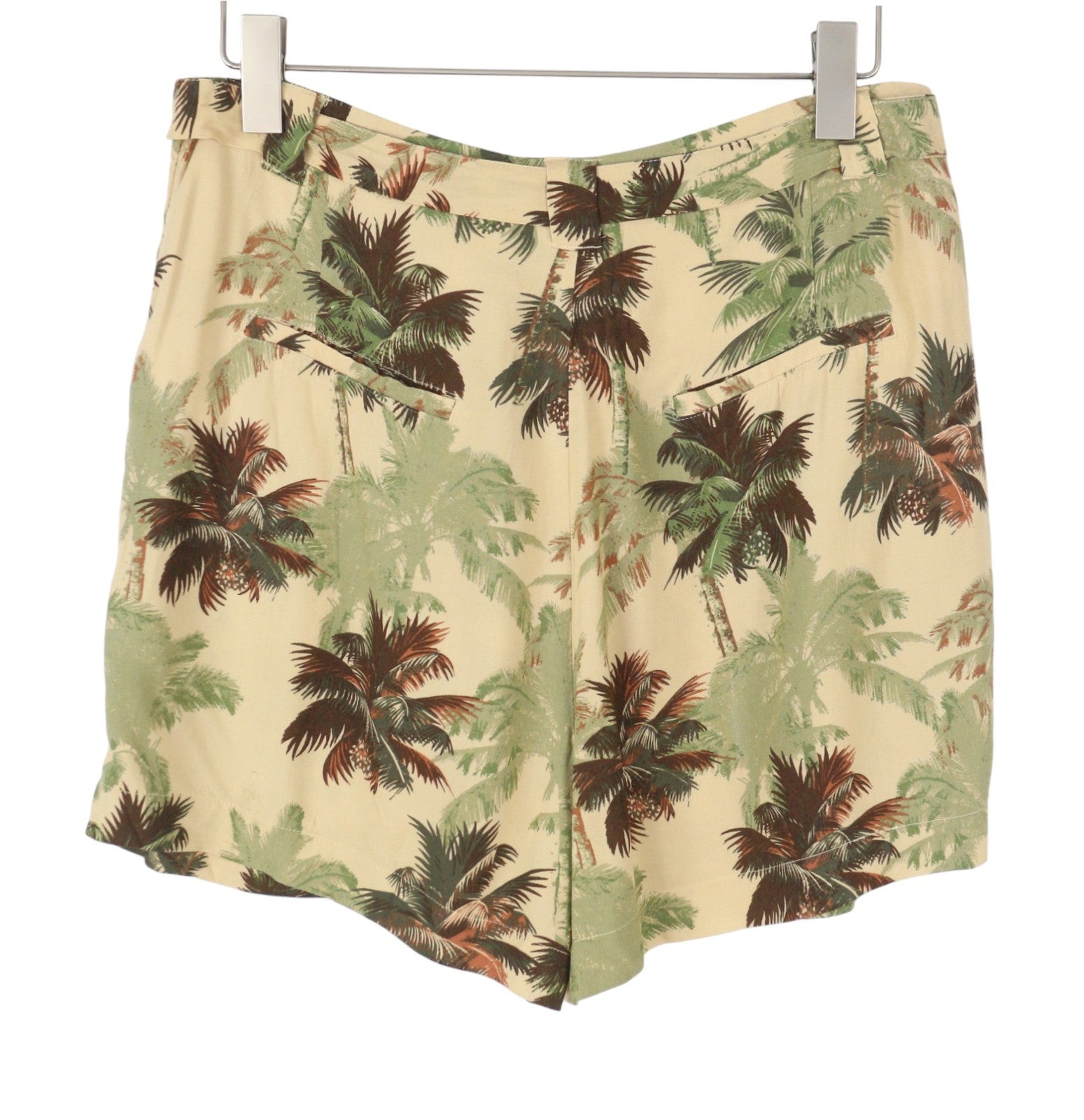 Brown Viscose Shorts