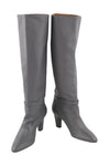 Grey Leather Shoes