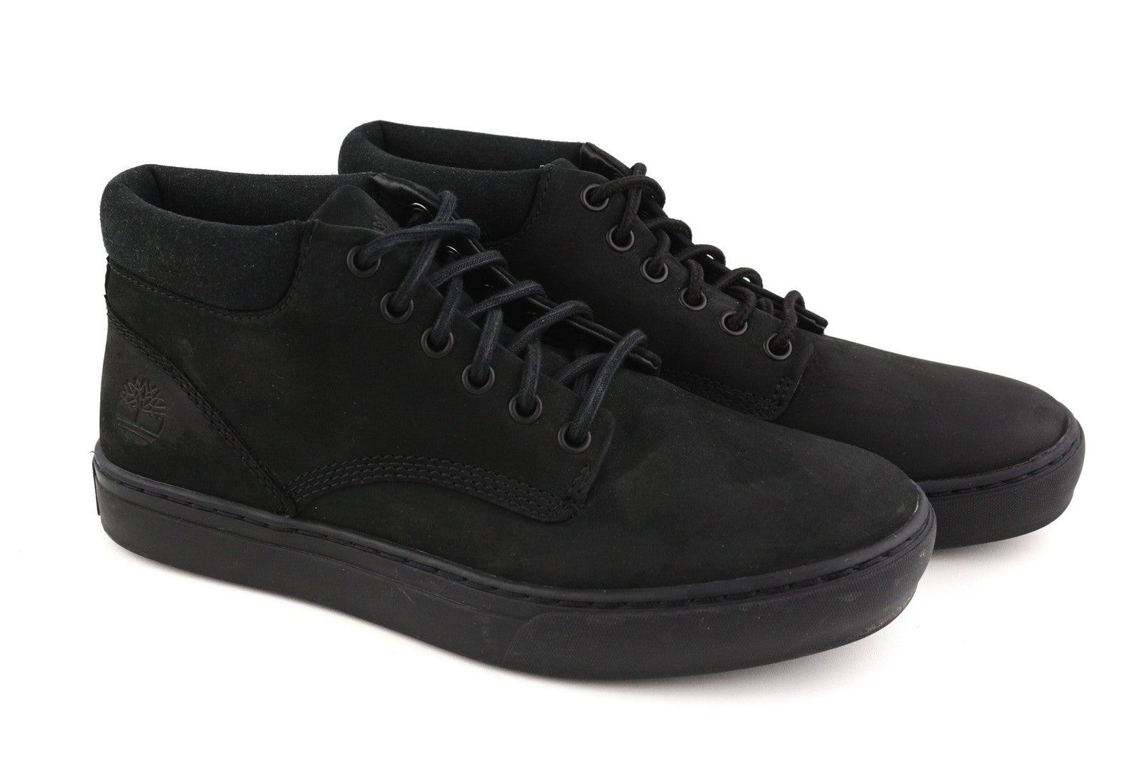 TIMBERLAND A1JUY Men Boots EU40/41 Black Leather Lace Up Ankle Almond Toe