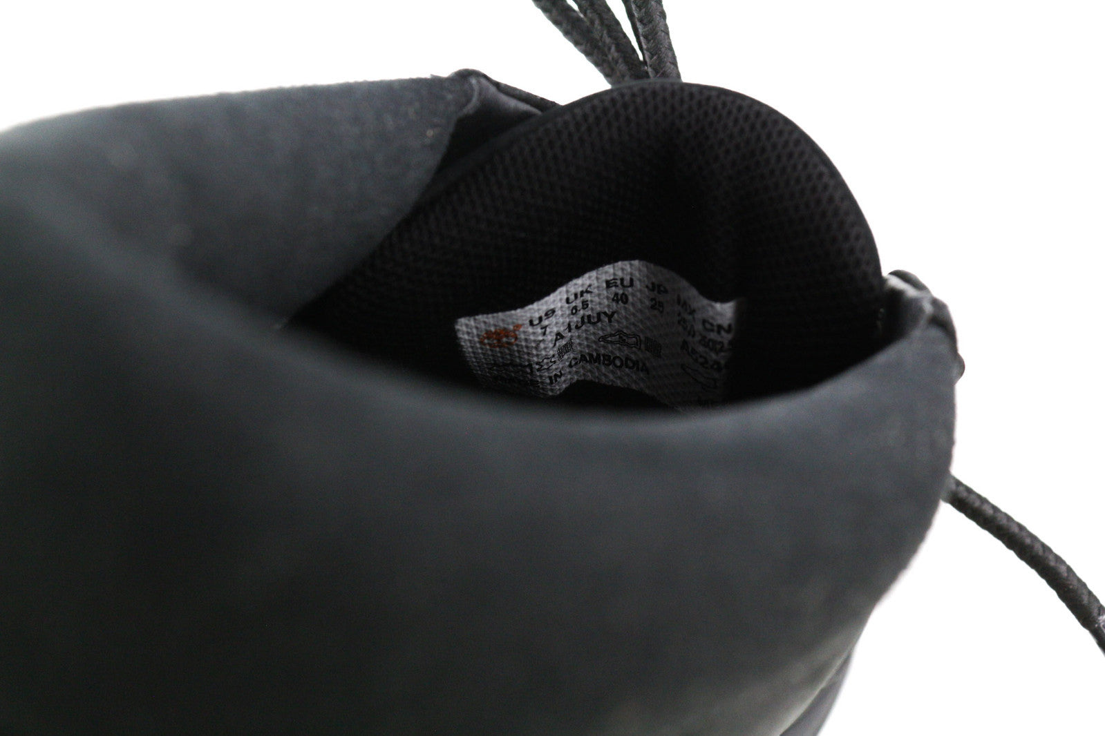 TIMBERLAND A1JUY Men Boots EU40/41 Black Leather Lace Up Ankle Almond Toe