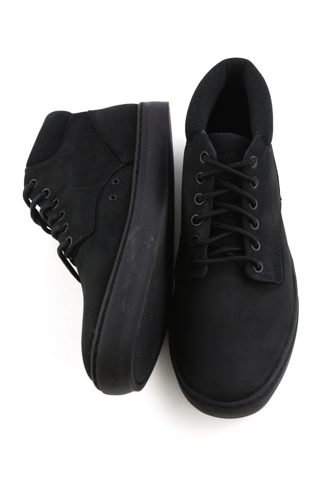 TIMBERLAND A1JUY Men Boots EU40/41 Black Leather Lace Up Ankle Almond Toe