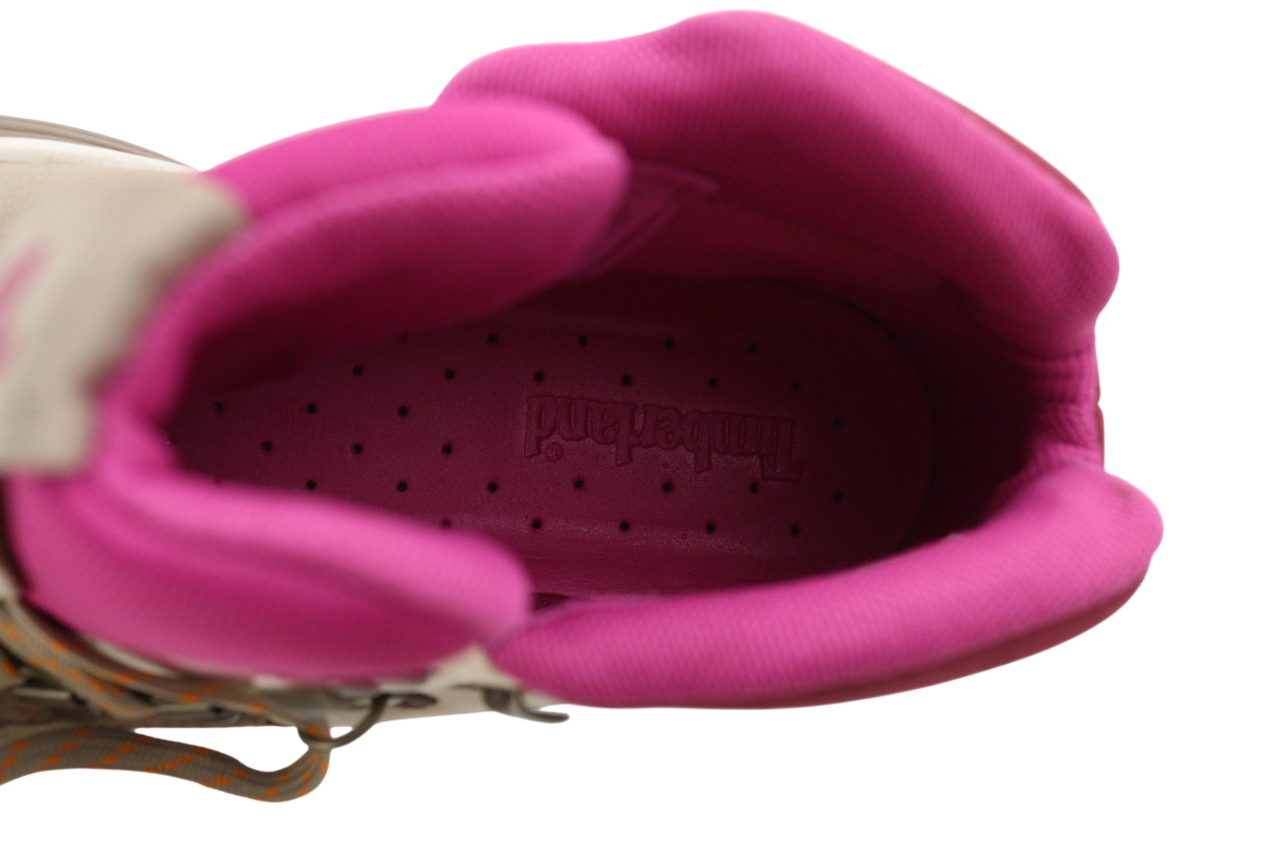 TIMBERLAND A1YCP Women Boots EU37/37.5 Ankle Top Lace Almond Toe Logo ReBOTL