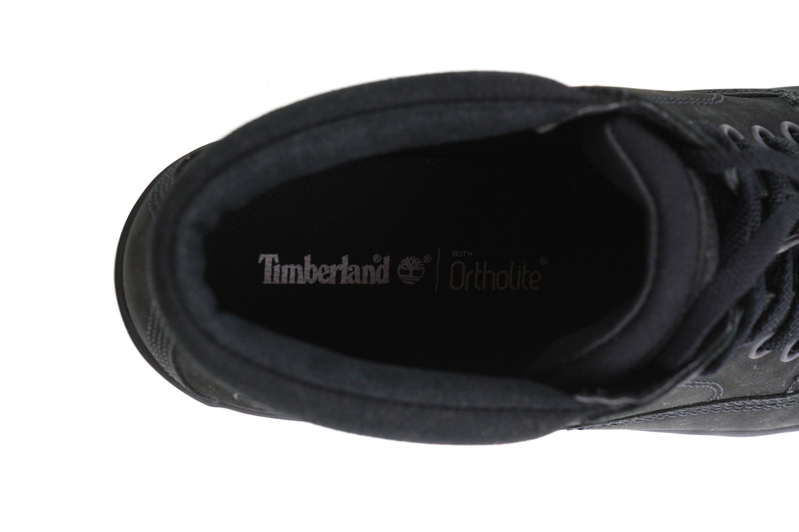 TIMBERLAND A1R35 Women Shoes EU38.5/39 Black Leather Ankle Lace Up Ortholite