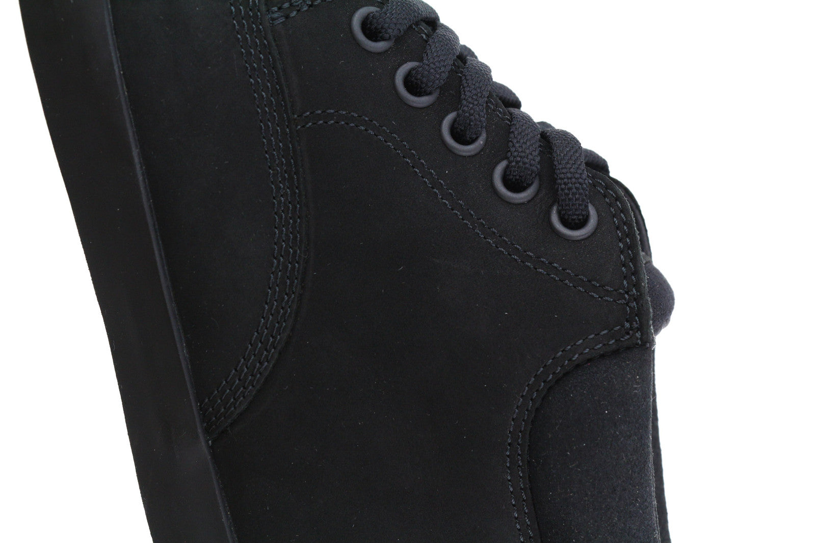TIMBERLAND A1R35 Women Shoes EU38.5/39 Black Leather Ankle Lace Up Ortholite