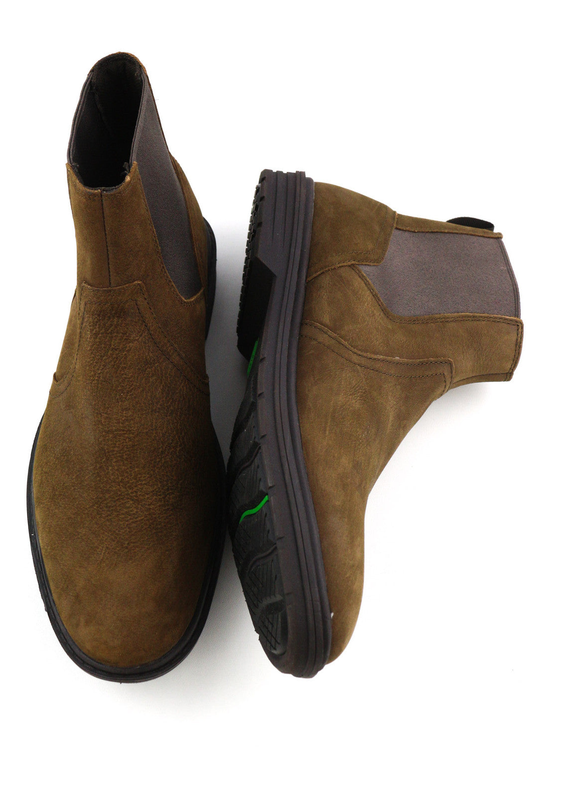 TIMBERLAND A1QCO Men Boots EU43.5/44 Brown Leather Almond Toe Ankle Hoverlite