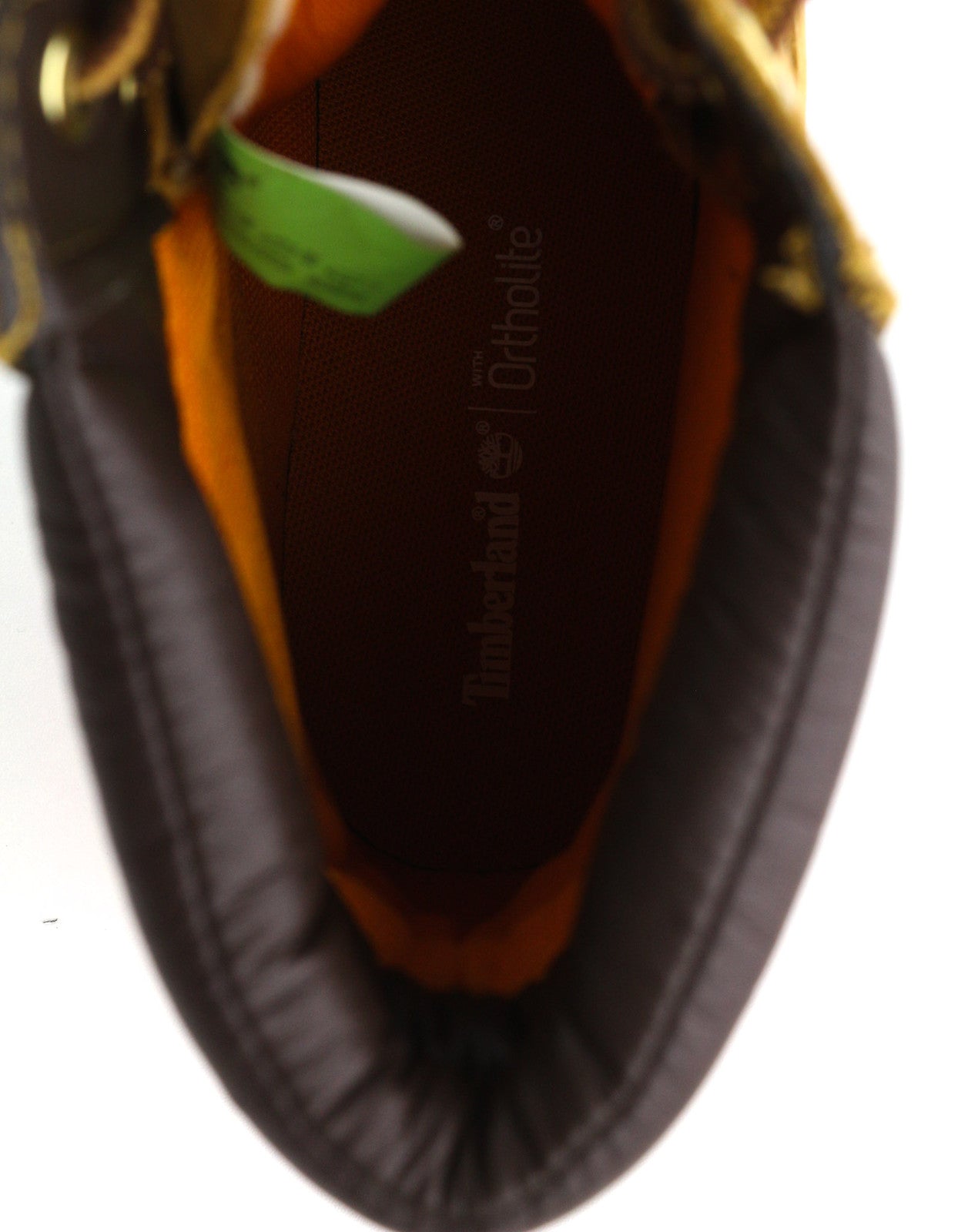 TIMBERLAND 8168R Women Boots EU41.5/42 Brown Leather Ankle Top Lace Up Ortholite