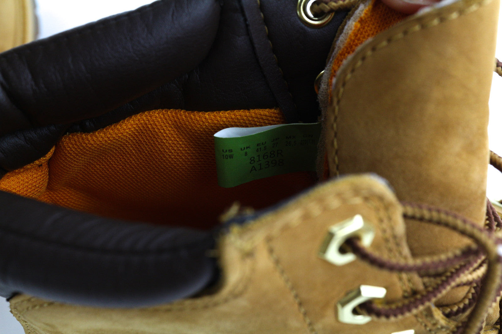 TIMBERLAND 8168R Women Boots EU41.5/42 Brown Leather Ankle Top Lace Up Ortholite