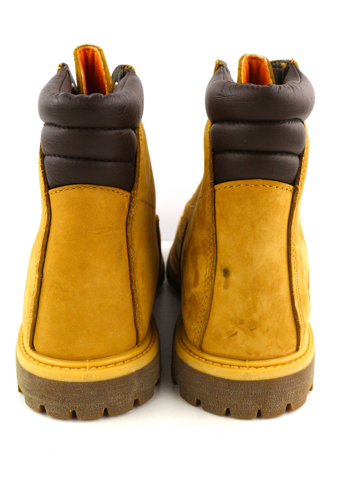 TIMBERLAND 8168R Women Boots EU41.5/42 Brown Leather Ankle Top Lace Up Ortholite