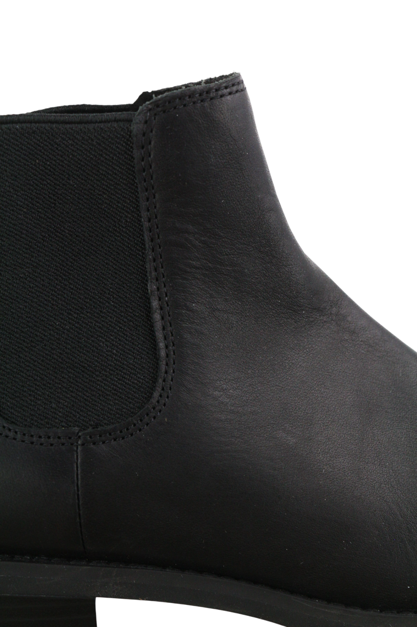 TIMBERLAND A2JGQ Women Boots EU37.5/38 Black Leather Almond Toe Ankle Chelsea