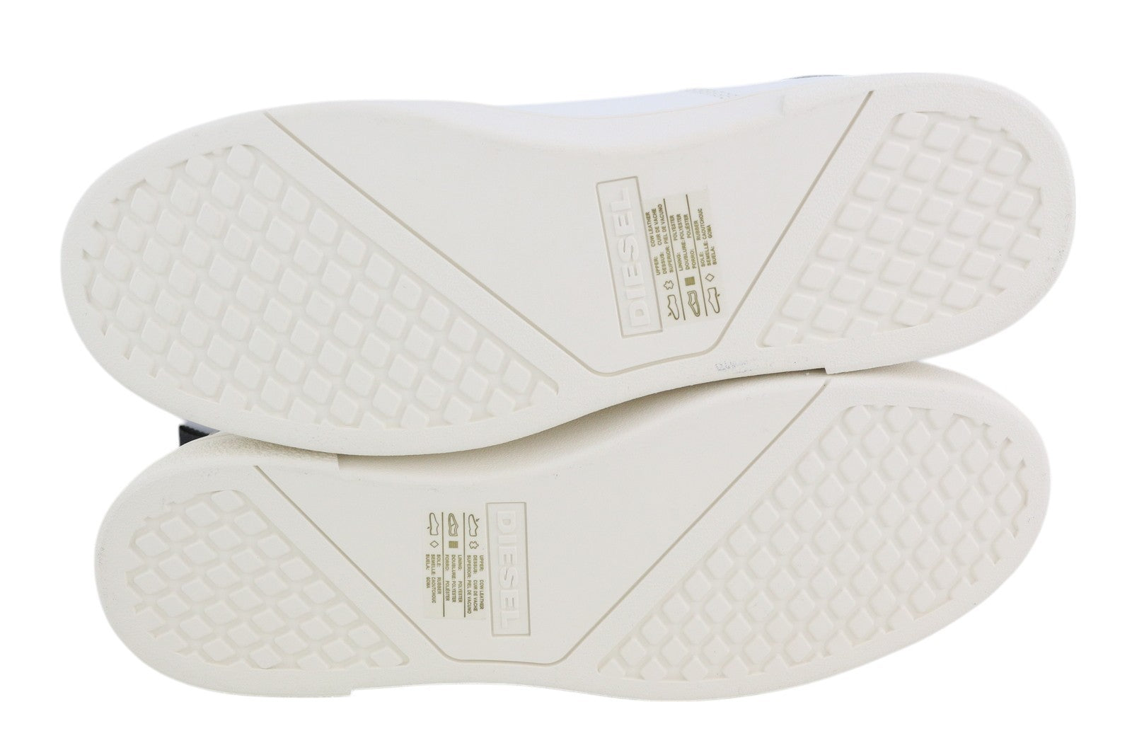 DIESEL S-Clever Low Lace Men Sneakers EU45 Light Cow Leather Almond Toe RRP€140