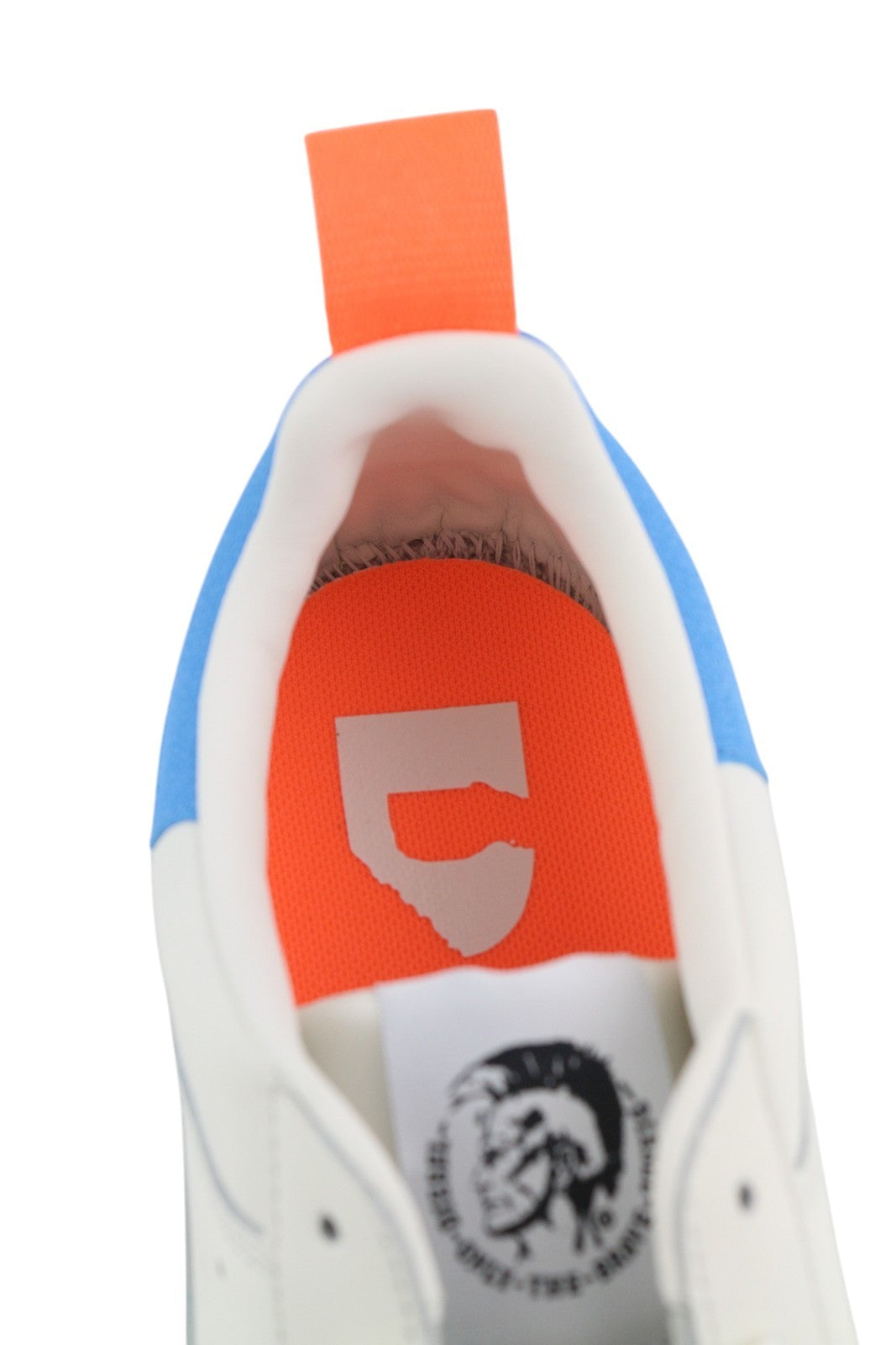 DIESEL S-Clever Low Men Sneakers EU45 White Leather Laced Almond Toe RRP€140