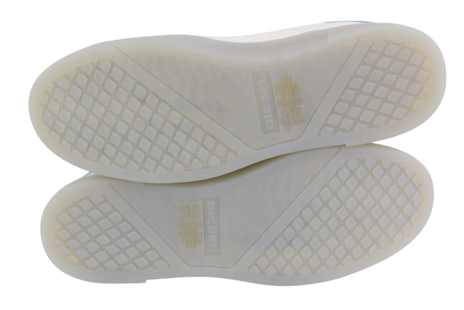 DIESEL S-Clever Low Men Sneakers EU45 White Leather Laced Almond Toe RRP€140