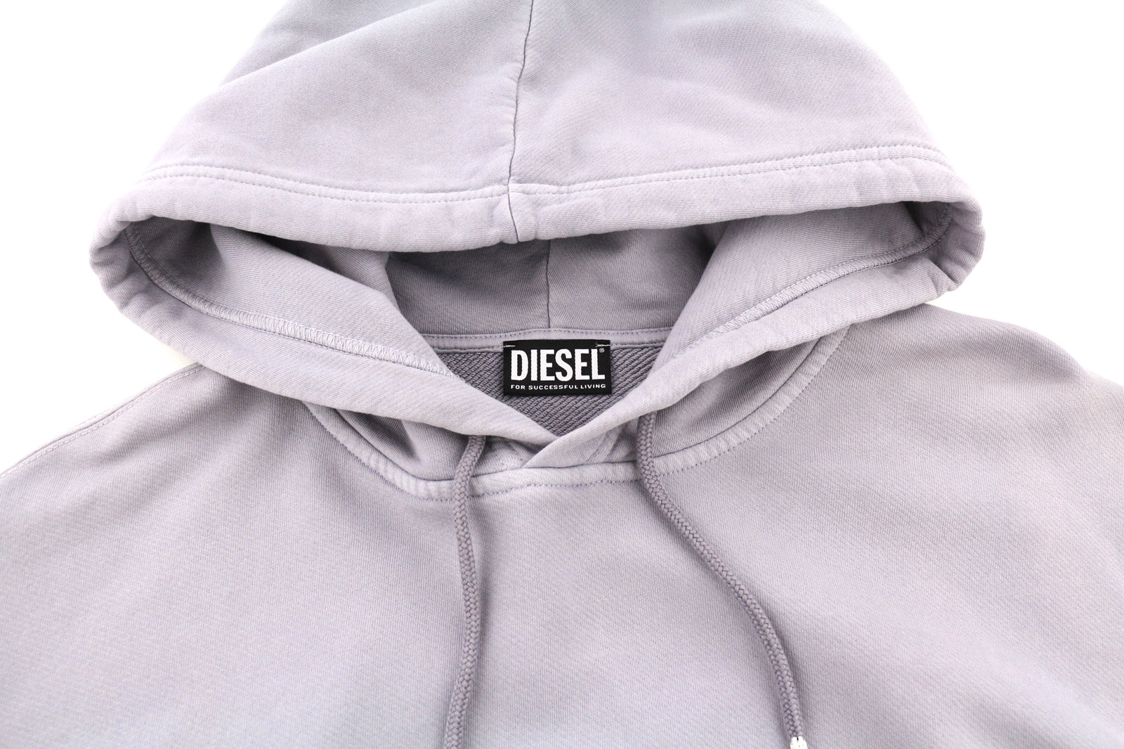 DIESEL F-Magdalena Felpa Women Hoodie XL Purple Washed Hooded Pullover RRP€175