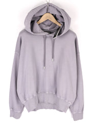 DIESEL F-Magdalena Felpa Women Hoodie L Purple Washed Hooded Strap RRP€175