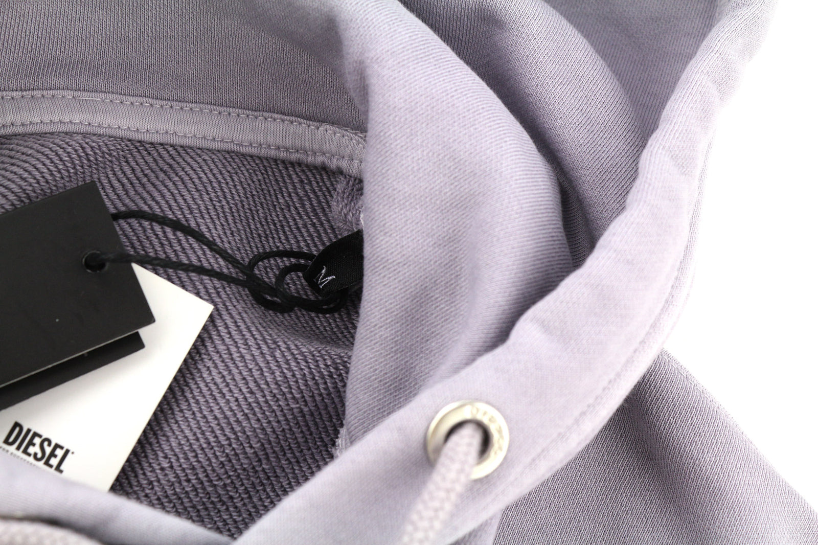 DIESEL F-Magdalena Felpa Women Hoodie M Purple Washed Hooded Strap RRP€175