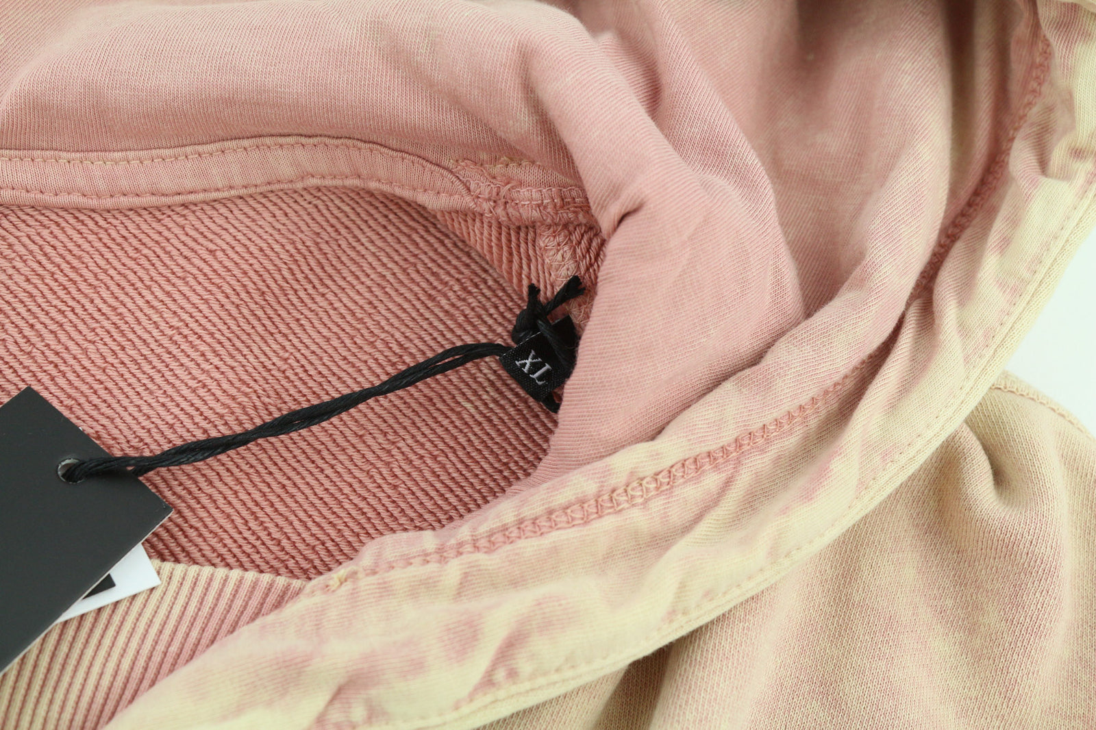 DIESEL F-Mikky Women Hoodie XL Peach Hooded Asymmetrical Pocket Straps RRP€195