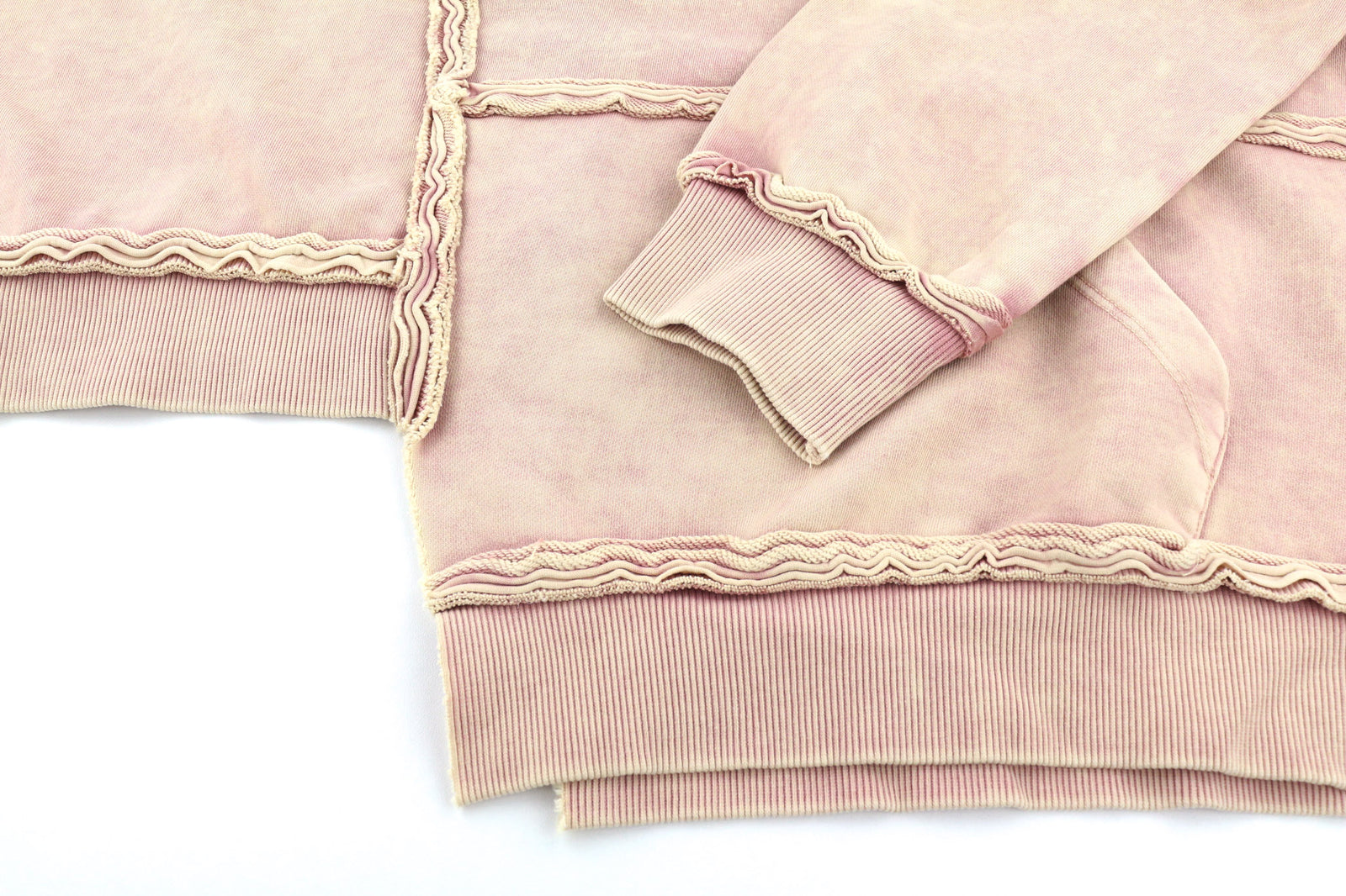 DIESEL F-Mikky Felpa Women's Hoodie XL Peach Hooded Asymmetrical Pocket RRP€195