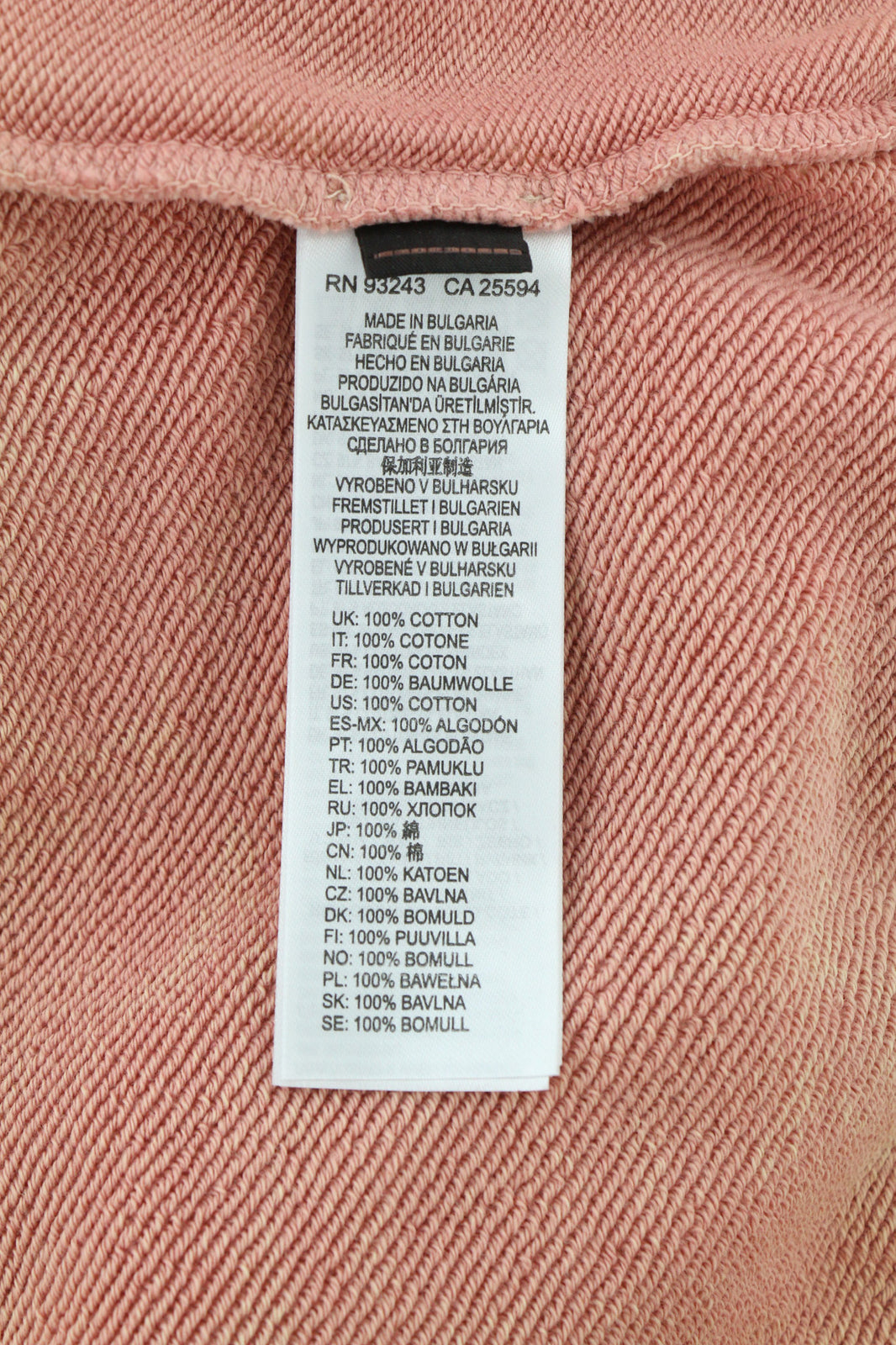 DIESEL F-Mikky Felpa Women's Hoodie XL Peach Hooded Asymmetrical Pocket RRP€195