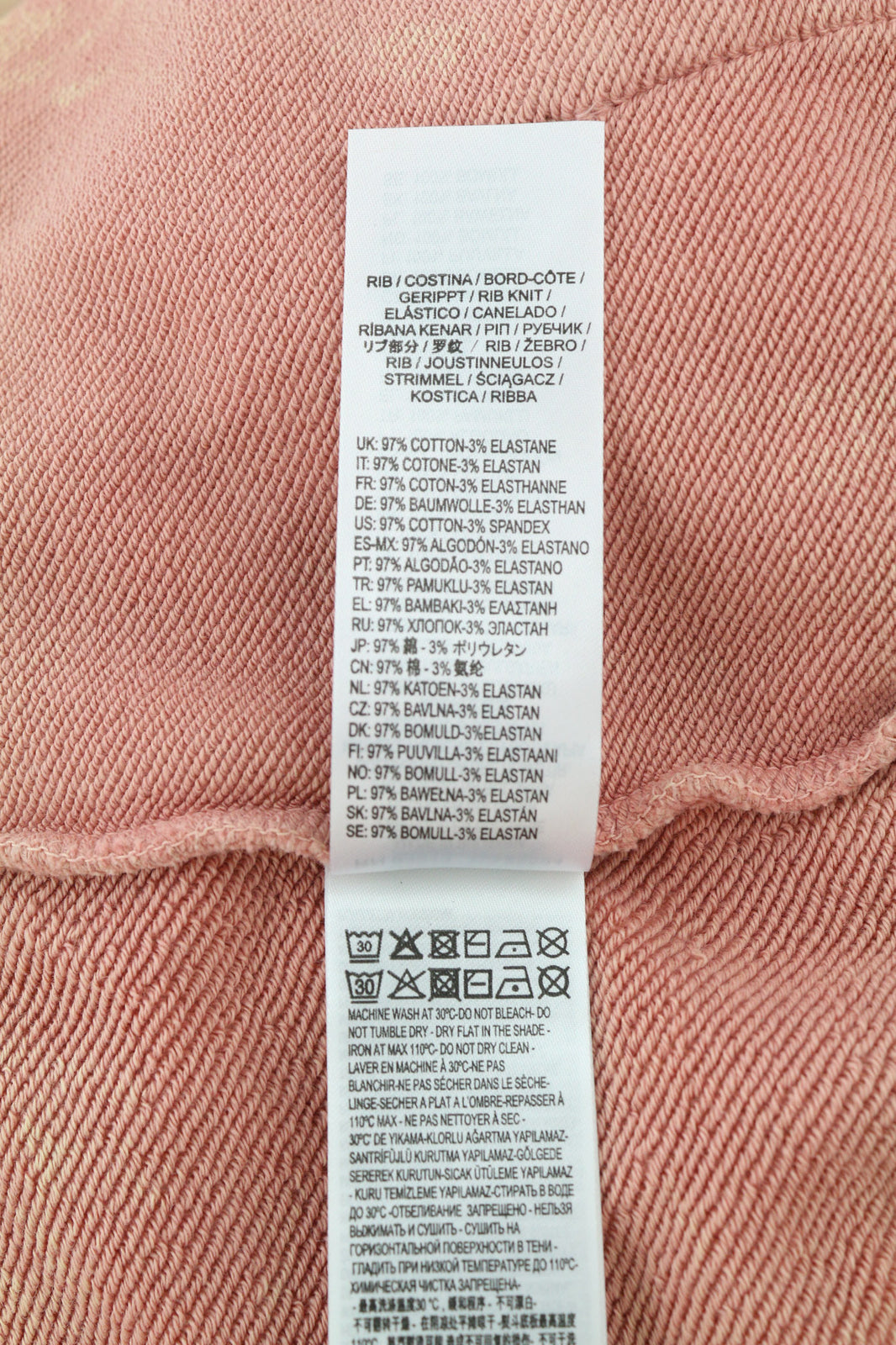 DIESEL F-Mikky Felpa Women's Hoodie XL Peach Hooded Asymmetrical Pocket RRP€195