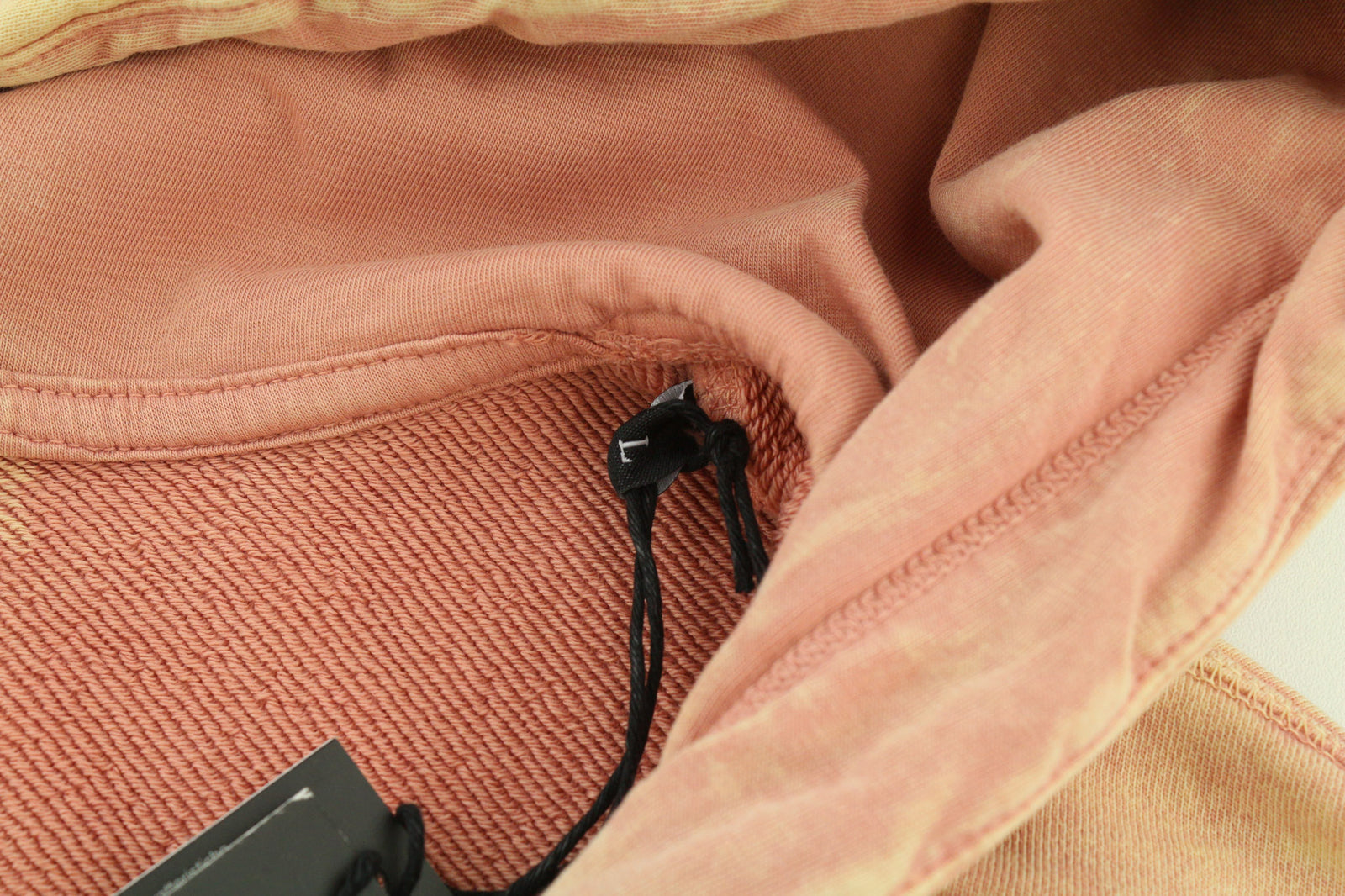 DIESEL F-Mikky Women Hoodie L Light Peach Hooded Asymmetrical Pullover RRP€195