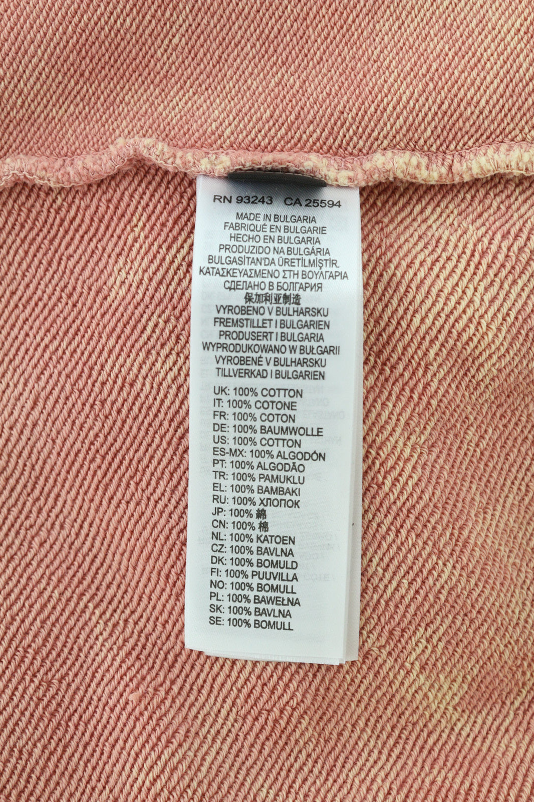 DIESEL F-Mikky Felpa Women's Hoodie S Peach Hooded Asymmetrical Pocket RRP€195