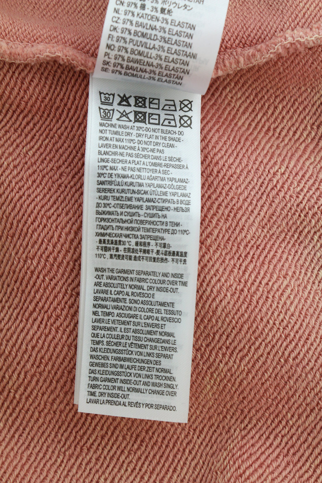 DIESEL F-Mikky Felpa Women Hoodie S Peach Hooded Asymmetrical Pocket RRP€195