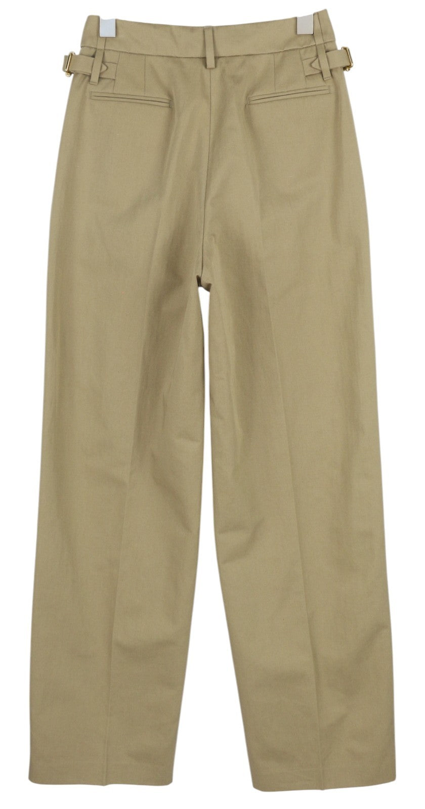 PT TORINO Isabel Women Trousers 40 W26 Beige Linen Blend Pleated Flared RRP€350