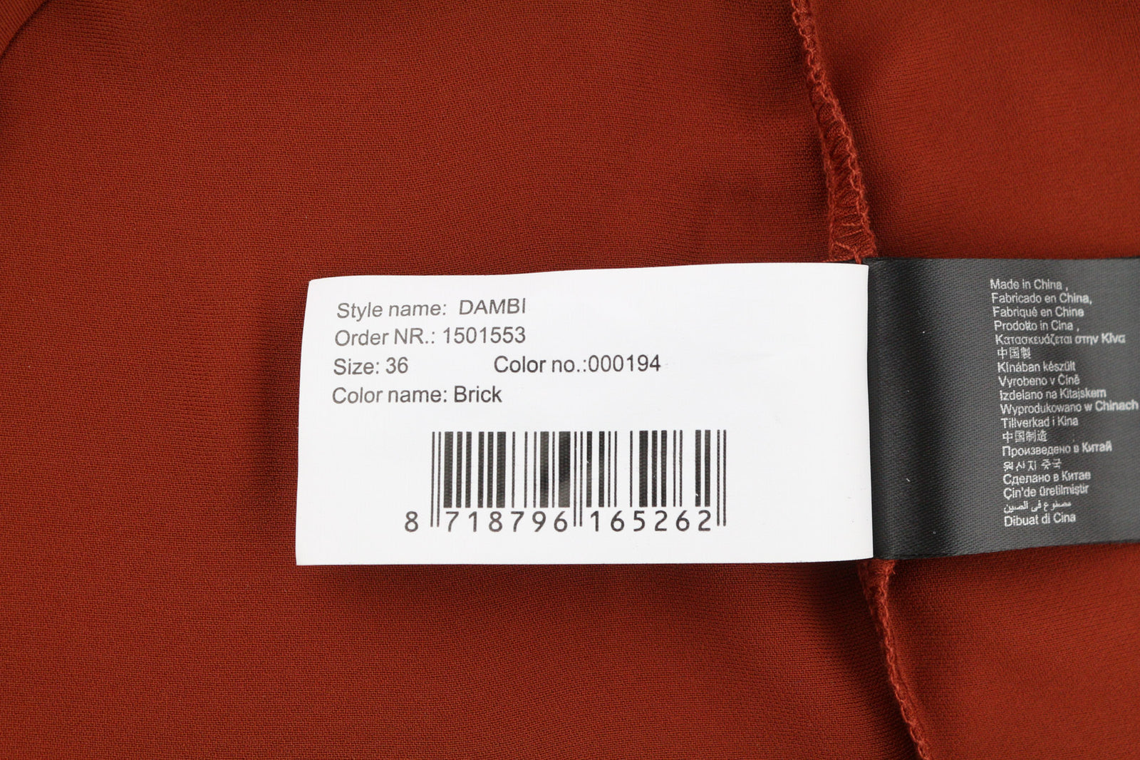 SUPERTRASH Dambi Women Dress 36 Long Sleeves V-Neck Strap Unlined Logo Short