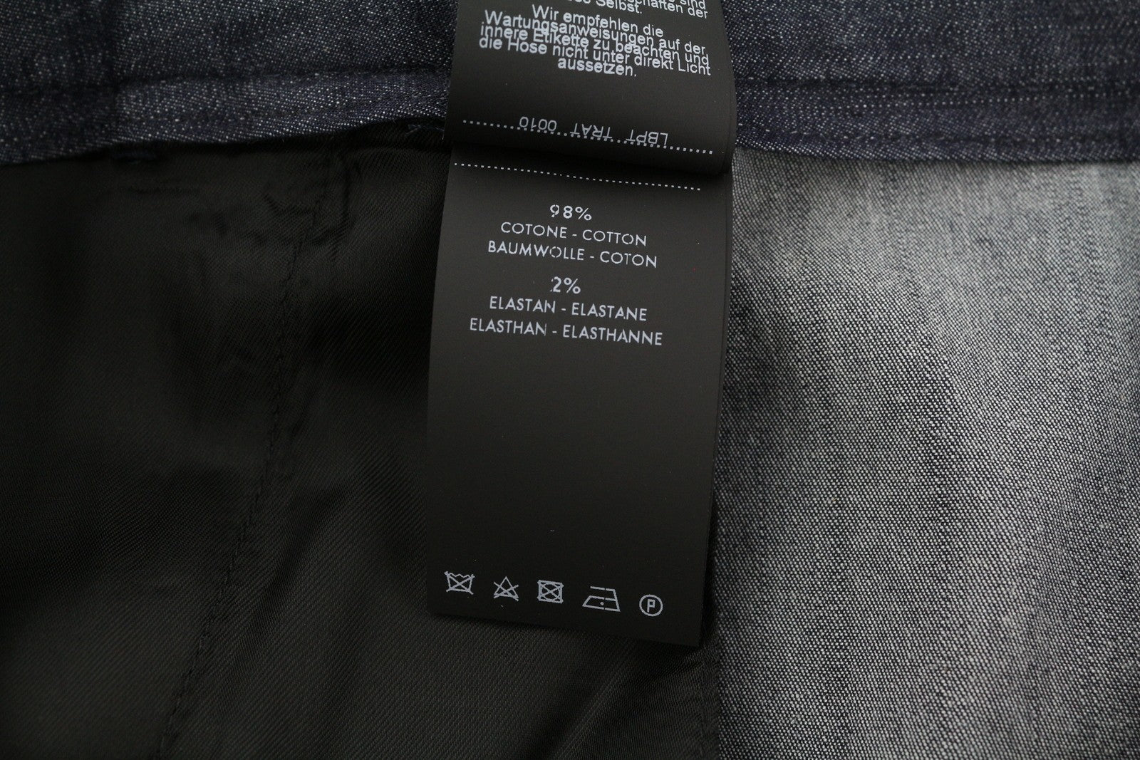 PT TORINO Katharine Women Trousers 42 W30 Denim Look Flared Leg Hight Waist Zip