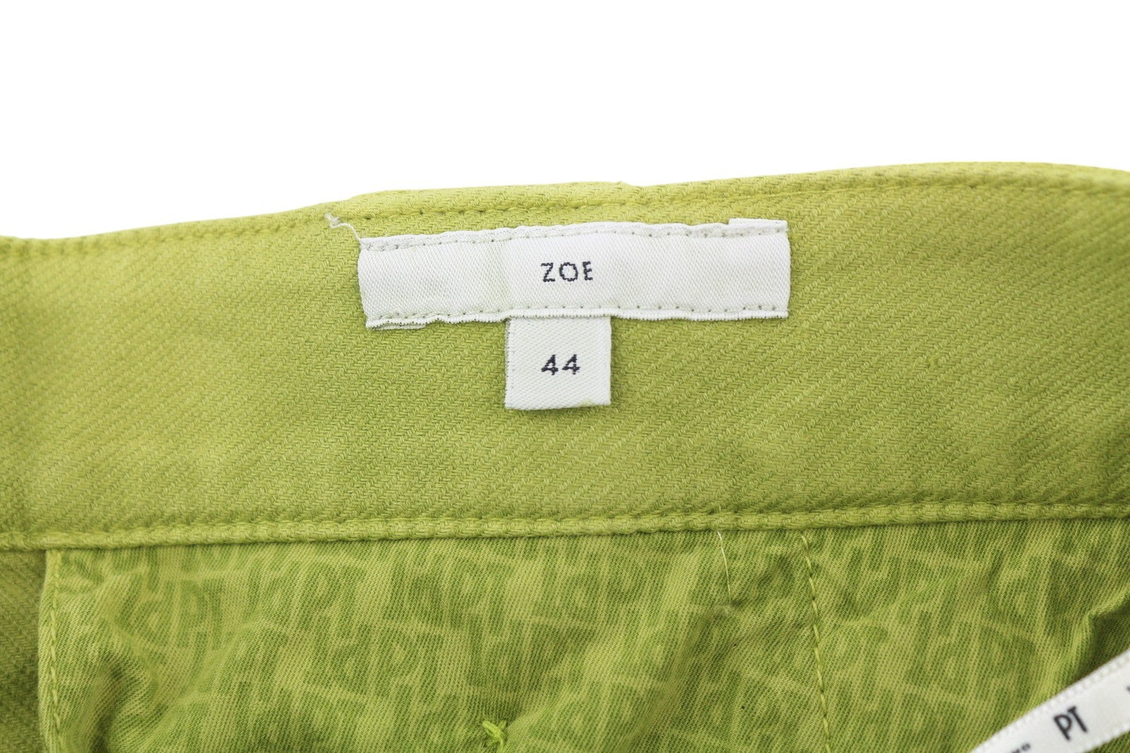 PT TORINO Zoe Women Trousers 44 W30 Green Linen Blend Slim Fit High Waist Cargo