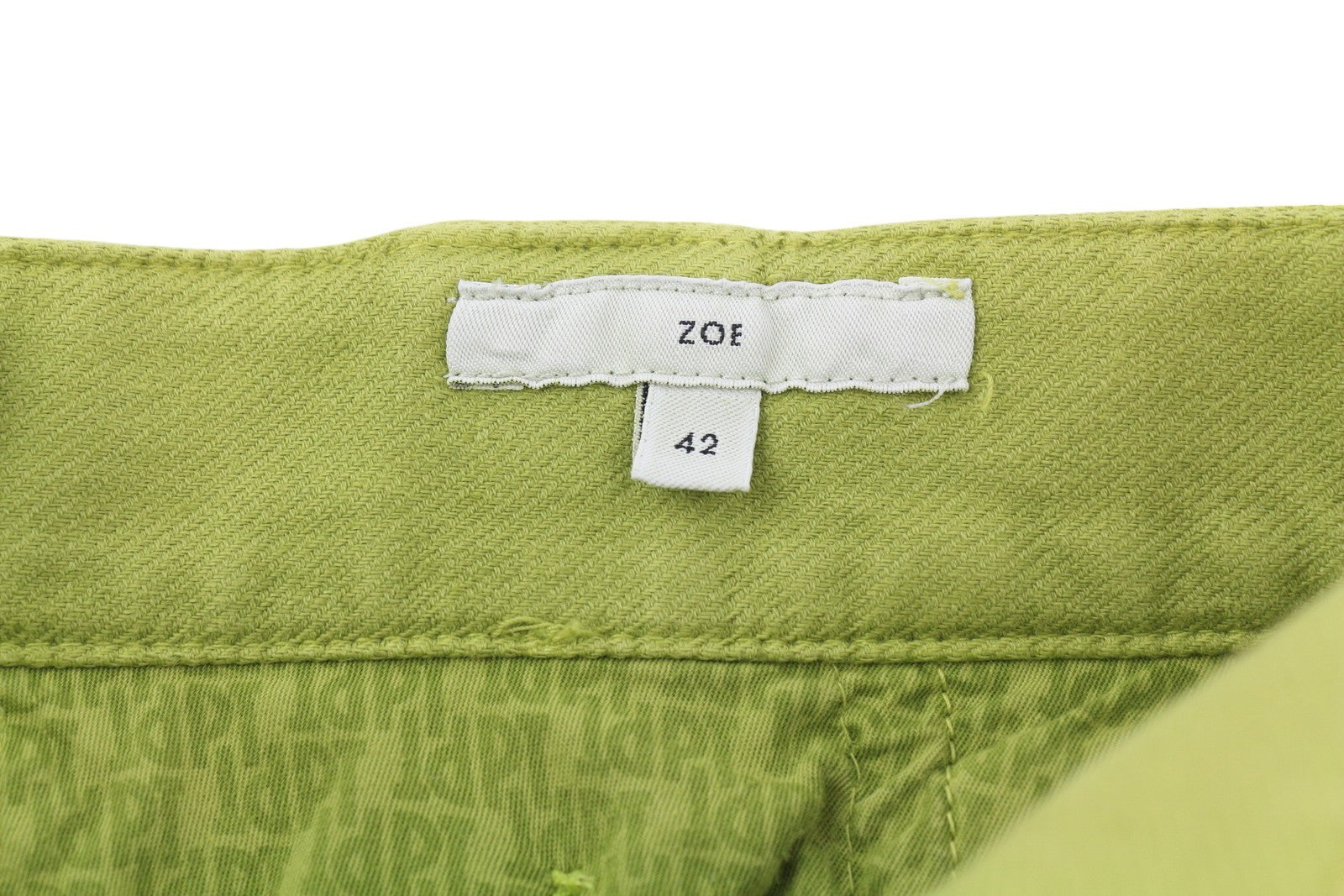 PT TORINO Zoe Women Trousers 42 W28 Green Linen Blend Slim Fit High Waist Cargo