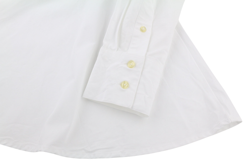 SUISTUDIO Dylan Women Dress UK10 White Cotton Long Sleeved Crew Neck Logo Short