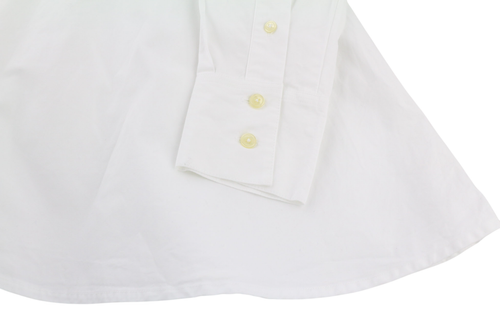 SUISTUDIO Dylan Women Dress UK6 White Cotton Long Sleeved Crew Neck Logo Short