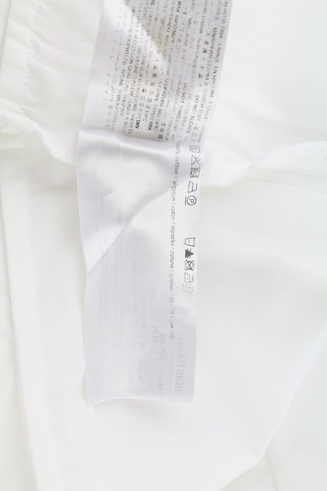 SUISTUDIO Dylan Women Dress UK6 White Cotton Long Sleeved Crew Neck Logo Short