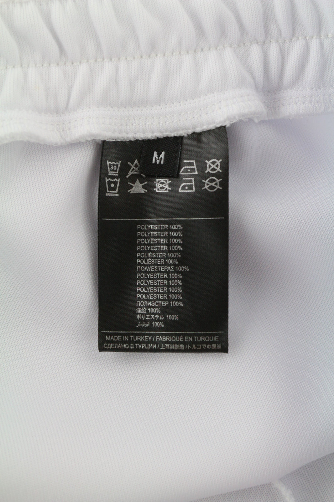 RICHMOND Men TrackSuit M White 2 Piece Zipped Pockets Elastic Waist Logo Casual