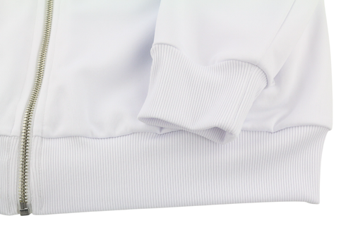 RICHMOND Men TrackSuit M White 2 Piece Zipped Pockets Elastic Waist Logo Casual