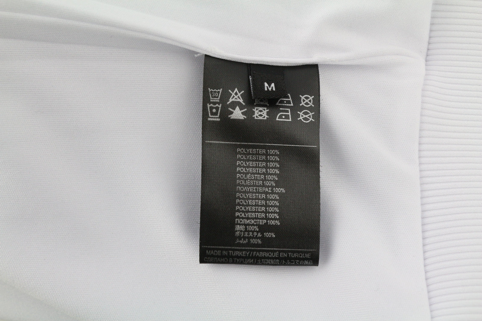 RICHMOND Men TrackSuit M White 2 Piece Zipped Pockets Elastic Waist Logo Casual