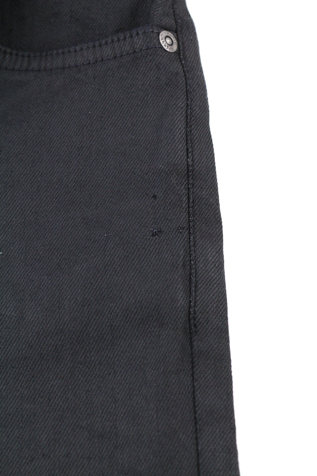 NUDIE JEANS Skinny Lin Men Jeans W28/L32 Black In Black Coated Organic Zipper