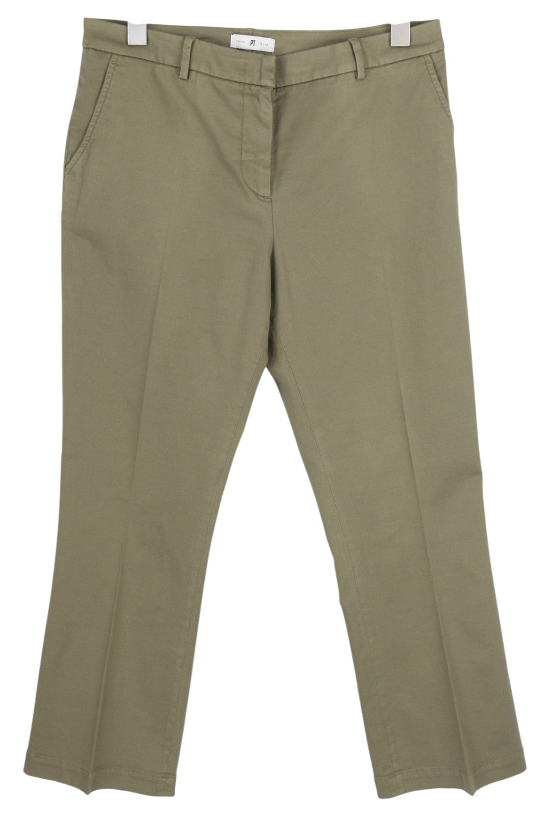 PT TORINO Jaine Women Trousers 44 W32 Mid Grey Bootcut Fit Ankle Length RRP€249