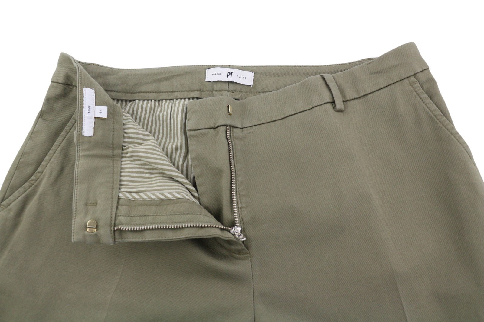 PT TORINO Jaine Women Trousers 44 W32 Mid Grey Bootcut Fit Ankle Length RRP€249