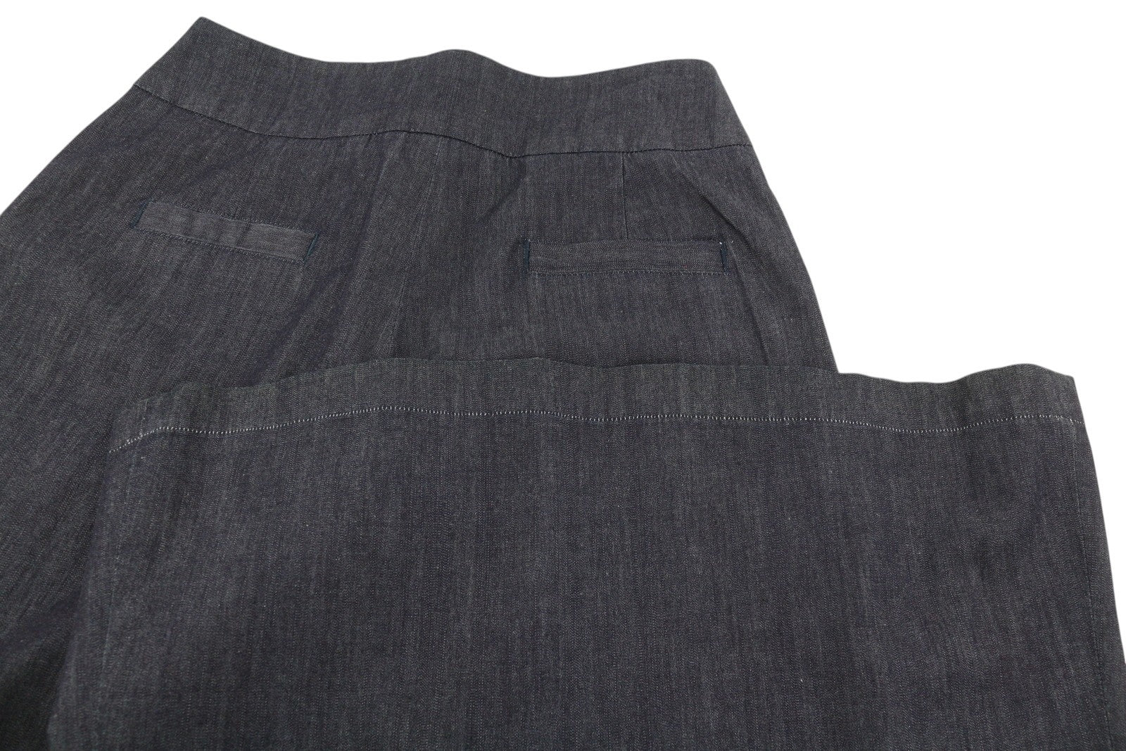 PT TORINO Matilde Women Trousers 46 W31 Denim Look Flared Leg Hight Waist Zip