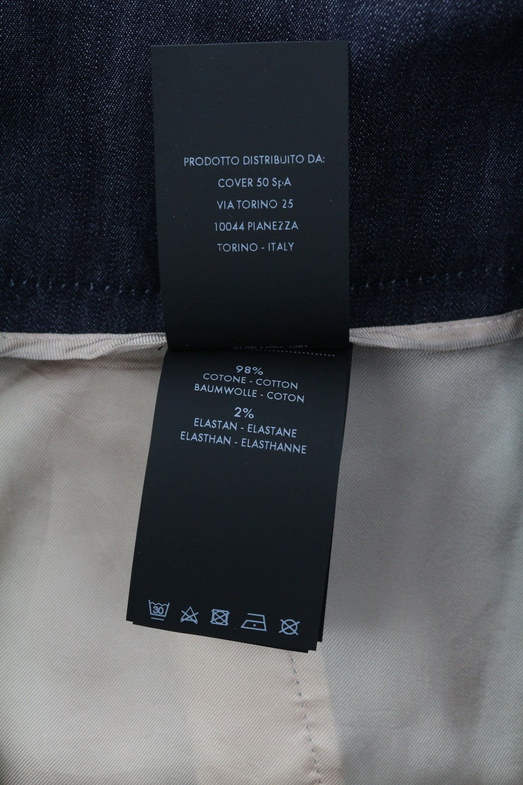 PT TORINO Matilde Women Trousers 46 W31 Denim Look Flared Leg Hight Waist Zip